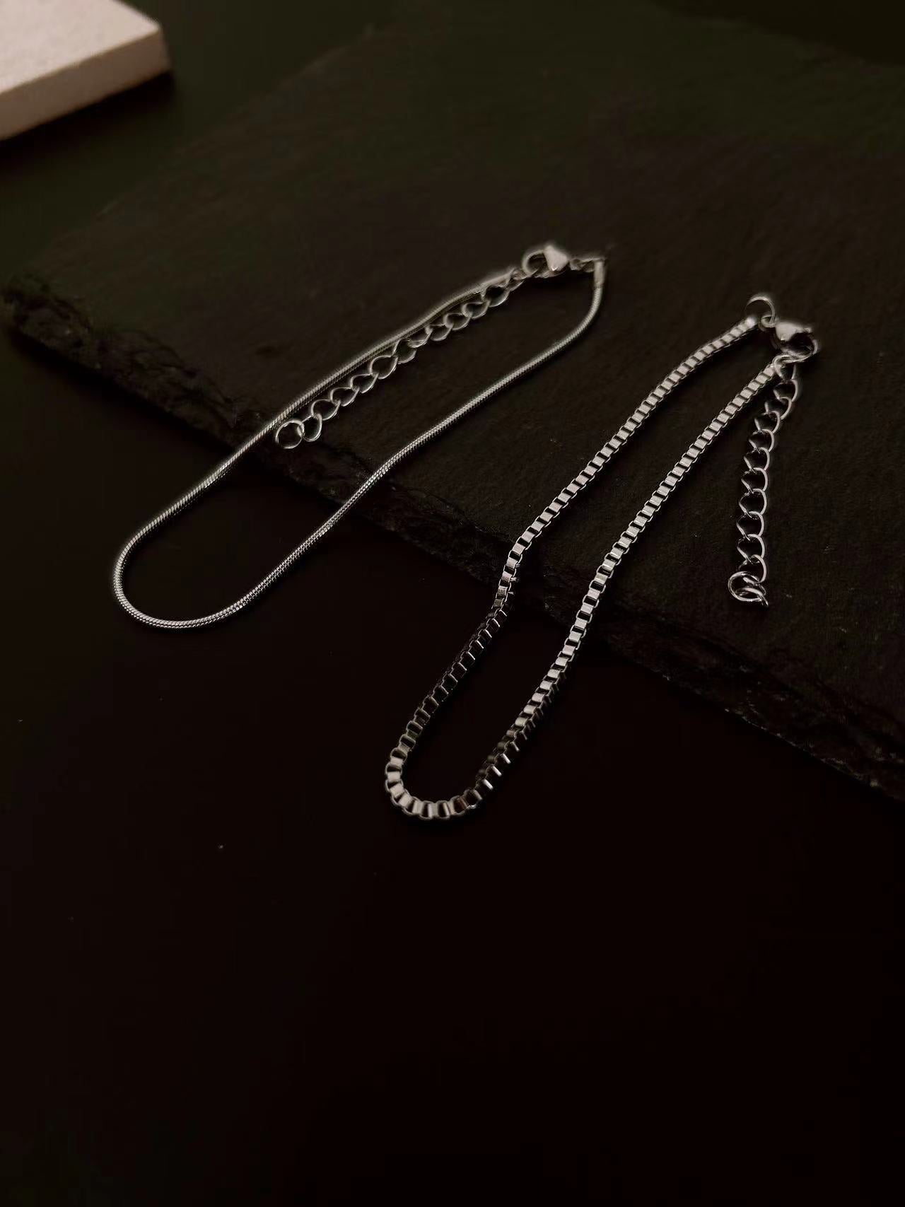Simple Double-layer Stainless Steel Bracelet
